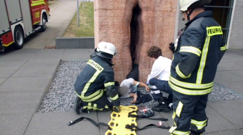 A Giant Vagina Attempted to Swallow An American Tourist (Photo AP Photo / Feuerwehr Tübingen via TalkingPointsMemo)