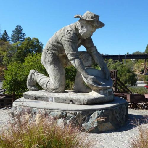I can't even remember if this is the gold miner statue I saw.  (Google image)