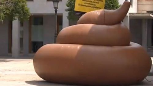Spanish Dog poop sculpture